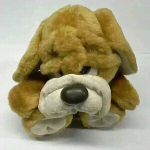9” MTY International Tan Dog Stuffed Animal Plush Cute!